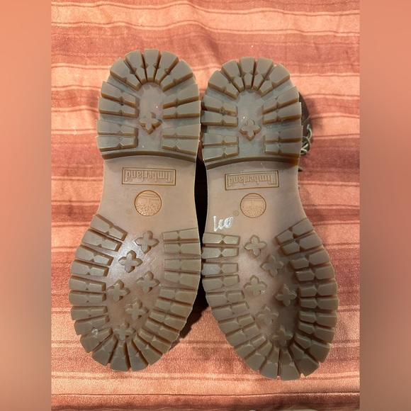 TIMBERLAND Women's Open Weave Brown Combat Boots A14A9 Anti Fatigue Lug Sole 7 - Picture 5 of 13